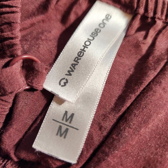 Vintage, Warehouse One, Burgundy Tank Top | Retro Style, Brass Buttons, M, Boho - Picture 7 of 10